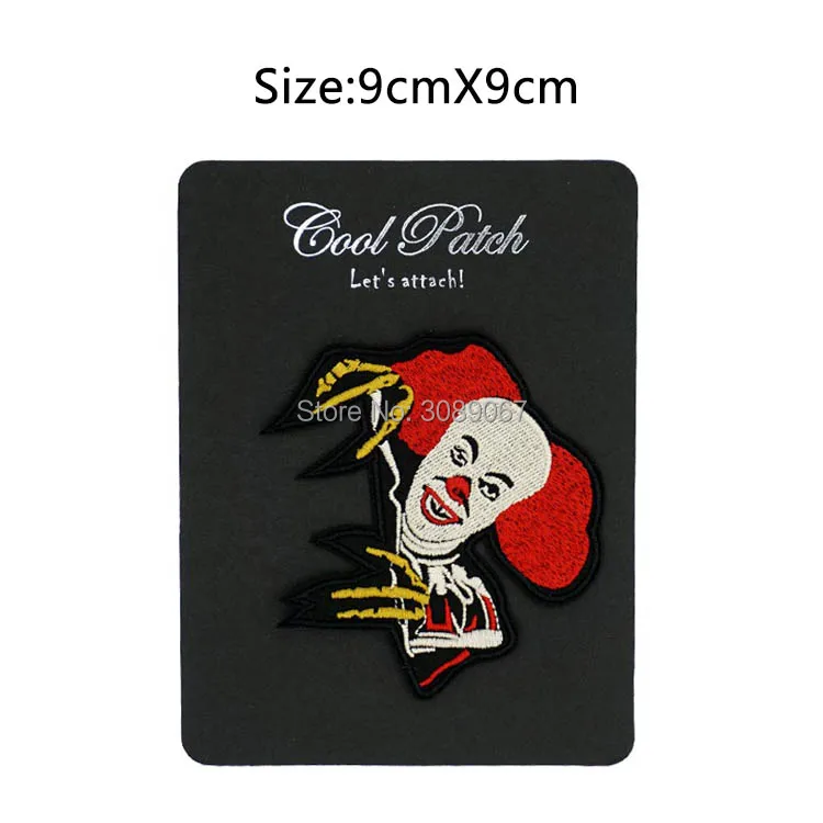 IT Horror Movie Pennywise the Dancing Clown Stephen King Movie TV Series Embroidered iron on patch transfer COMICS APPLIQUE
IT Horror Movie Pennywise the Dancing Clown Stephen King Movie TV Series Embroidered iron on patch transfer COMICS APPLIQUE