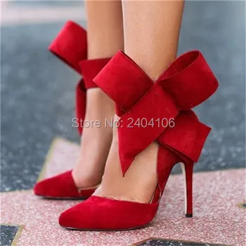 Sweet Girls Party Dress Shoes Pointy Toe Ladies Stiletto Pumps Suede Bow Ankle Strap Gladiator Sandals Butterfly Knot High Heels
Sweet Girls Party Dress Shoes Pointy Toe Ladies Stiletto Pumps Suede Bow Ankle Strap Gladiator Sandals Butterfly Knot High Heels