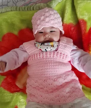 Crochet newborn baby bonnet and dress set. Photography Props. Baby girl hat and skirt clothes
Crochet newborn baby bonnet and dress set. Photography Props. Baby girl hat and skirt clothes