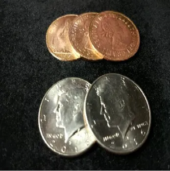 Hopping Half with Expanded Shell Coins & English Penny Magic Tricks Comedy Close Up Magia Toys Joke Classic Gadget for Magicians
Hopping Half with Expanded Shell Coins & English Penny Magic Tricks Comedy Close Up Magia Toys Joke Classic Gadget for Magicians