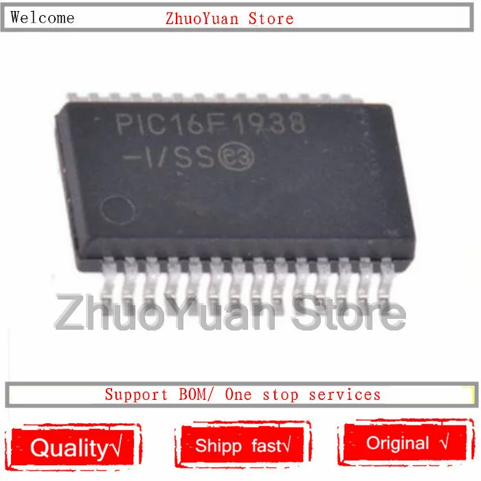 1PCS/lot PIC16F1938-I/SS 16F1938 PIC16F1938 SSOP-28 28Pin IC chip New original In stock
1PCS/lot PIC16F1938-I/SS 16F1938 PIC16F1938 SSOP-28 28Pin IC chip New original In stock