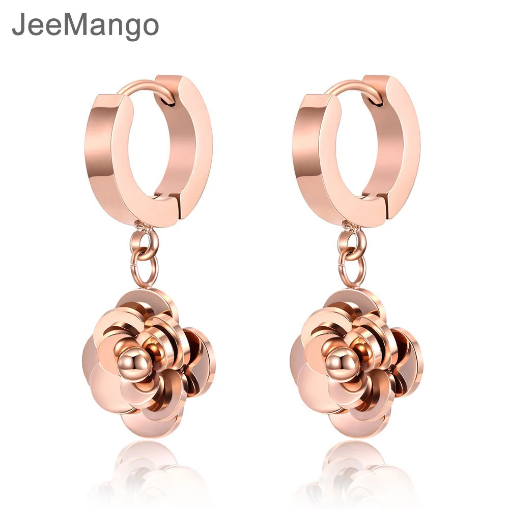 JeeMango Delicate Cute FLOWER Stainless Steel Hoop Earring For Women Girl Birthday Gift Trendy Female Party Ear Jewelry E18474
JeeMango Delicate Cute FLOWER Stainless Steel Hoop Earring For Women Girl Birthday Gift Trendy Female Party Ear Jewelry E18474