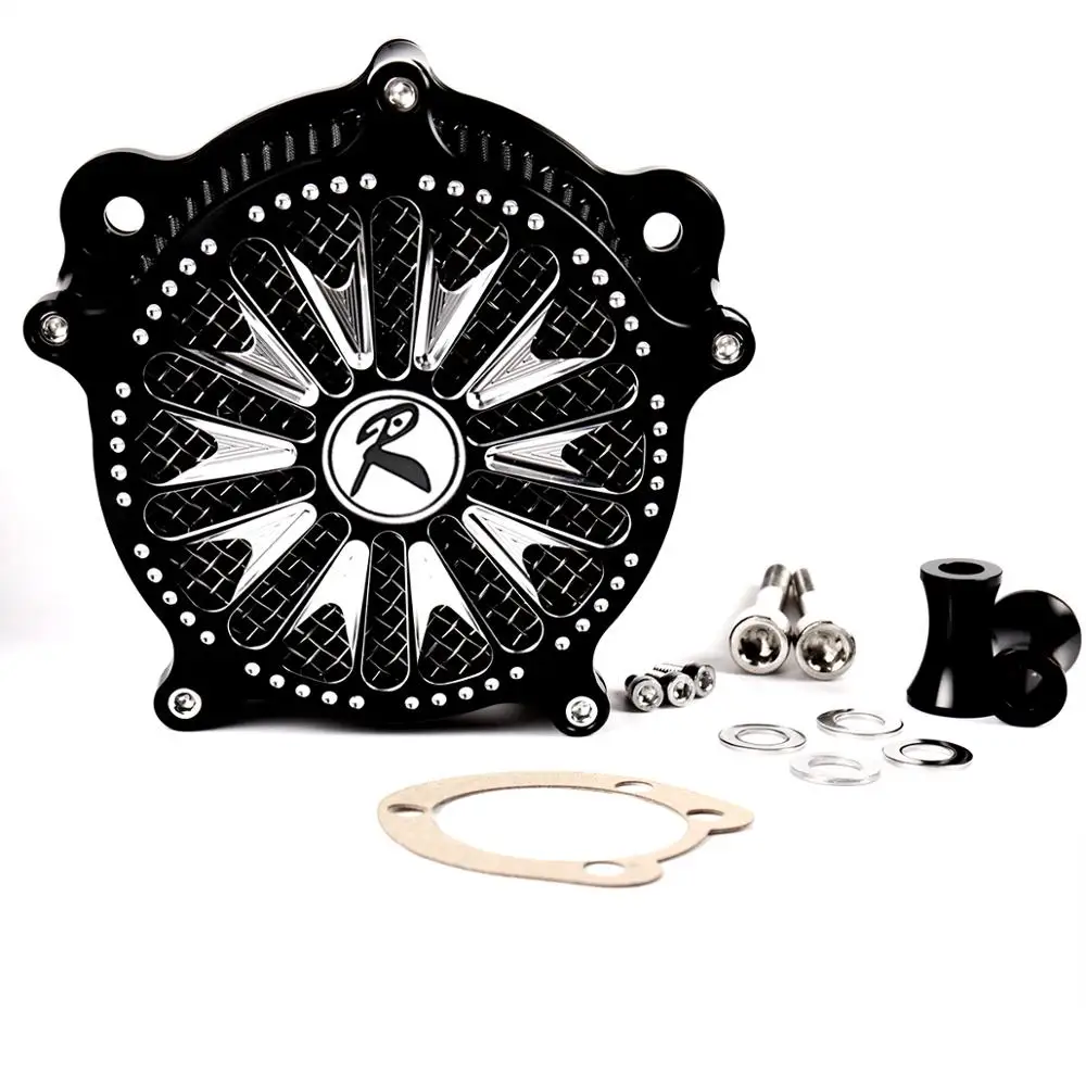 

Air Cleaner Intake Filter System Fit For Harley Softail Touring Dyna Wide Glide Breakout Deluxe Heritage Springer 93-15