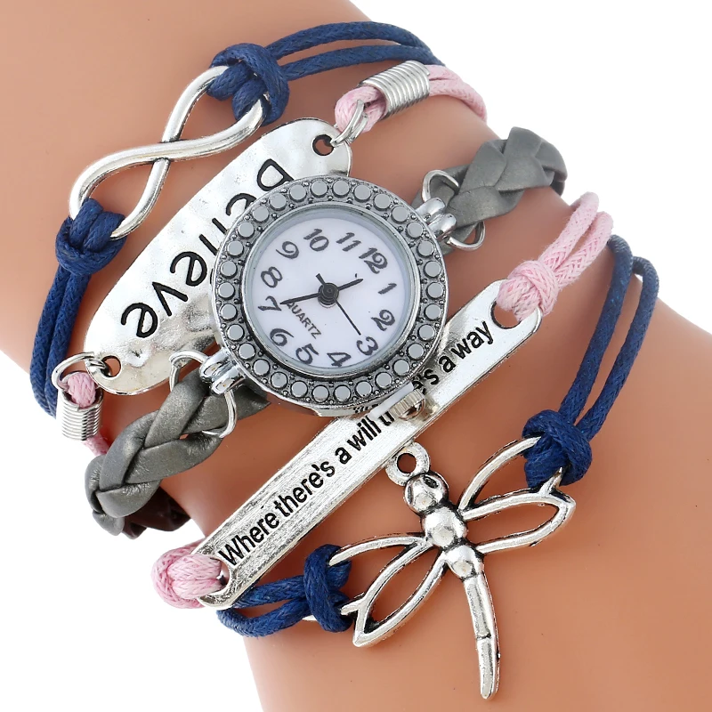 Gnova Platinum Belive Bracelet Women Watch Vintage Fashion Paracord Dragonfly Retro Rhinestone Quartz Wristwatch A913
Gnova Platinum Belive Bracelet Women Watch Vintage Fashion Paracord Dragonfly Retro Rhinestone Quartz Wristwatch A913