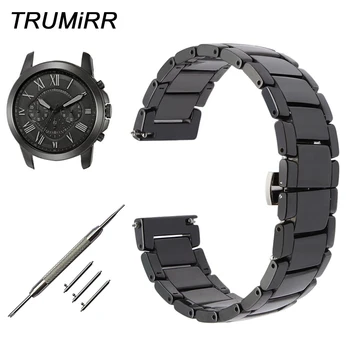 Quick Release Ceramic Watchband for Fossil Q Founder Wander Crewmaster Grant Marshal Watch Band Steel Butterfly Buckle Strap
Quick Release Ceramic Watchband for Fossil Q Founder Wander Crewmaster Grant Marshal Watch Band Steel Butterfly Buckle Strap