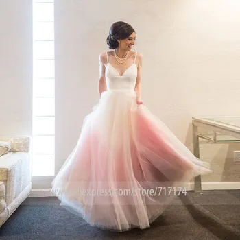 2021 Newest V-neck Neckline Sleeveless Gradient Tulle A-line Wedding Dress with A Straps Belt Backless Floor Length Bridal Dress
2021 Newest V-neck Neckline Sleeveless Gradient Tulle A-line Wedding Dress with A Straps Belt Backless Floor Length Bridal Dress