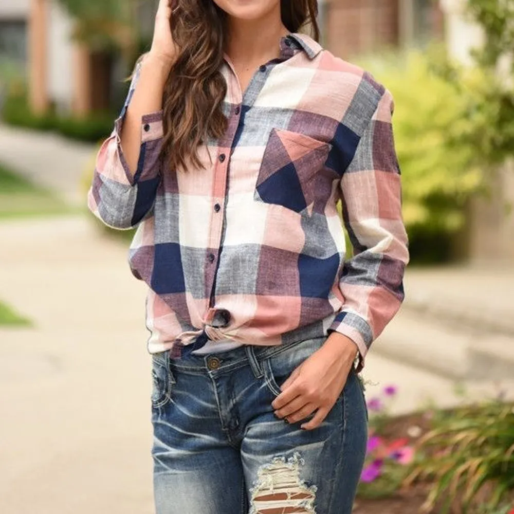 2019 New Brand Women Blouses Matching Color Long Sleeve Shirts Cotton Plaid Shirt Casual Female Plus Size Loose Blouse Tops#YY
2019 New Brand Women Blouses Matching Color Long Sleeve Shirts Cotton Plaid Shirt Casual Female Plus Size Loose Blouse Tops#YY