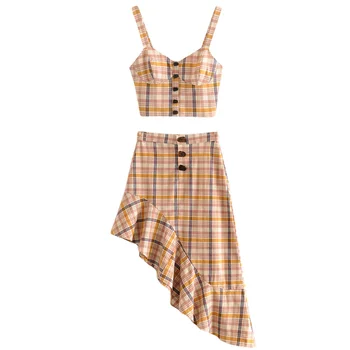 Set female 2019summer retro vacation style fashion casual suit short paragraph vest high waist skirt temperament women's clothes
Set female 2019summer retro vacation style fashion casual suit short paragraph vest high waist skirt temperament women's clothes