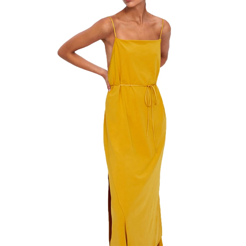 Summer dress 2019 casual off shoulder dress yellow womens clothing halter sexy dress sleeveless long dress women
Summer dress 2019 casual off shoulder dress yellow womens clothing halter sexy dress sleeveless long dress women