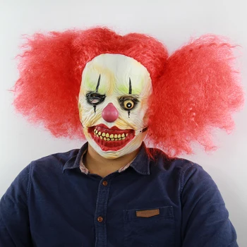 Latex Masker Party Mascaras Halloween Cosplay Horror Halloween Scary Clown Mask Red Hair Ghost Horror Mask Props Maske Realistic
Latex Masker Party Mascaras Halloween Cosplay Horror Halloween Scary Clown Mask Red Hair Ghost Horror Mask Props Maske Realistic