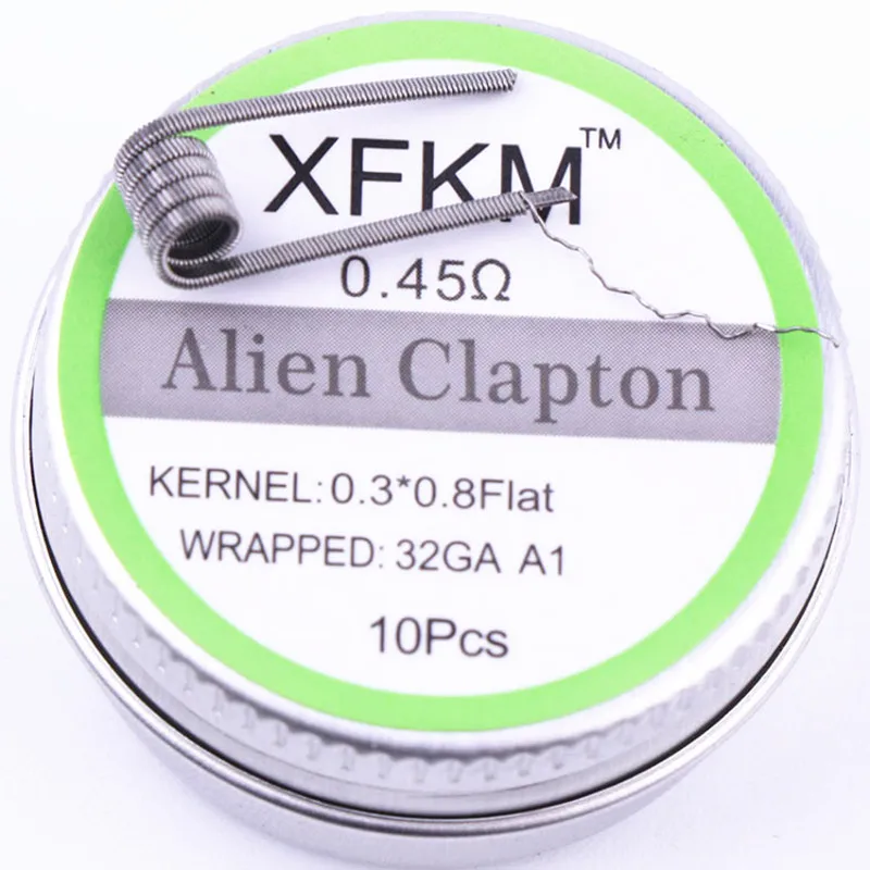 10pcs/box A-touch XFKM Prebuilt Coils DIY Vape Heating Wire KA1 Fused Clapton Alien Clapton Flat Twisted etc for RDA Atomizer
10pcs/box A-touch XFKM Prebuilt Coils DIY Vape Heating Wire KA1 Fused Clapton Alien Clapton Flat Twisted etc for RDA Atomizer