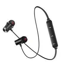 Nieuwste Draadloze Hoofdtelefoon Bluetooth Oortelefoon Hoofdtelefoon Voor Telefoon Nekband sport oortelefoon Auriculare MVO Bluetooth Voor Alle Telefoon(China)
