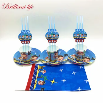 37pcs/lot Disney Little Pirate Theme Boy Birthday Party Cartoon 12Cup 12Plate 12Straw 1Tablecover Decoration Event Party Supply 
37pcs/lot Disney Little Pirate Theme Boy Birthday Party Cartoon 12Cup 12Plate 12Straw 1Tablecover Decoration Event Party Supply