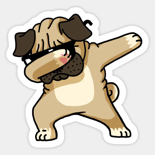 1PCS Dabbing Pug funny shirt Hip Hop Dabbin Sticker Cartoon For Car Sticker motorcycle refrigerator suitcase Decal
1PCS Dabbing Pug funny shirt Hip Hop Dabbin Sticker Cartoon For Car Sticker motorcycle refrigerator suitcase Decal
