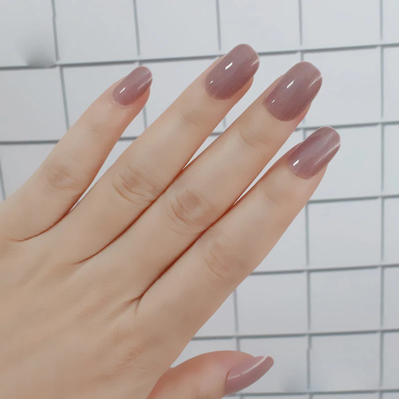 2019 new long round head light brown light purple fake nails warm tones fleshy candy solid color acrylic nails
2019 new long round head light brown light purple fake nails warm tones fleshy candy solid color acrylic nails