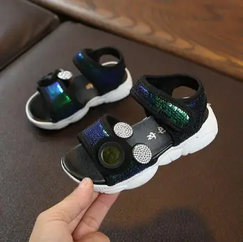 Girl Sandals New open toe breathable Summer princess Skid-proof Soft-soled Children Sequins Shoes Size 21-30
Girl Sandals New open toe breathable Summer princess Skid-proof Soft-soled Children Sequins Shoes Size 21-30