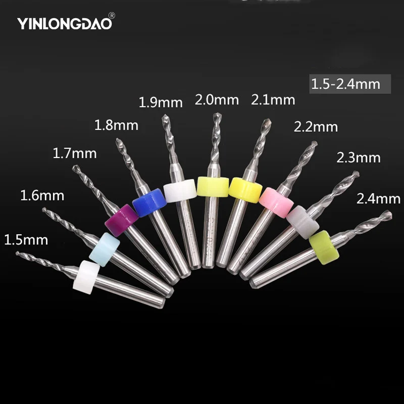 10pc 3.175mm Carbide Drill Bits Micro Engraving CNC PCB Endmill Making Hole Aluminum Wood Acrylic Plastic 1.5mm to 2.4mm
10pc 3.175mm Carbide Drill Bits Micro Engraving CNC PCB Endmill Making Hole Aluminum Wood Acrylic Plastic 1.5mm to 2.4mm
