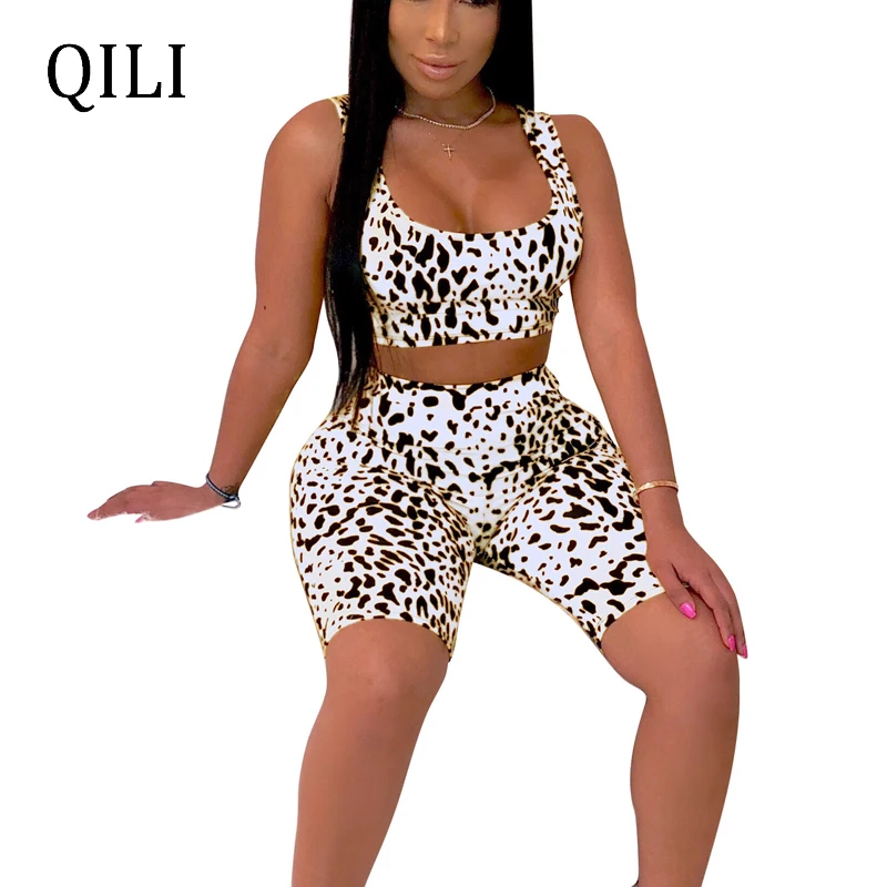 QILI Spot Printed Jumpsuit Women Rompers New Summer Short Tank Two Piece Set Casual Fashion Romper Womens Plus Size Rompers
QILI Spot Printed Jumpsuit Women Rompers New Summer Short Tank Two Piece Set Casual Fashion Romper Womens Plus Size Rompers