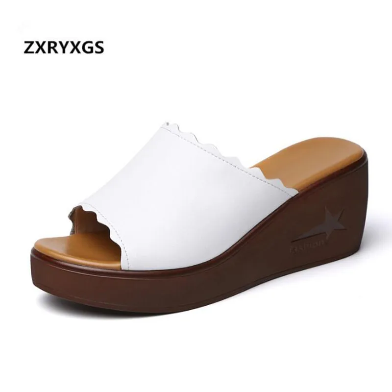 2022 New Fashion Women Summer Sandals Thick Bottom Wedges High Heeled Sandals Women Slippers Cow Leather Shoes Shoes Size 33-43
2022 New Fashion Women Summer Sandals Thick Bottom Wedges High Heeled Sandals Women Slippers Cow Leather Shoes Shoes Size 33-43