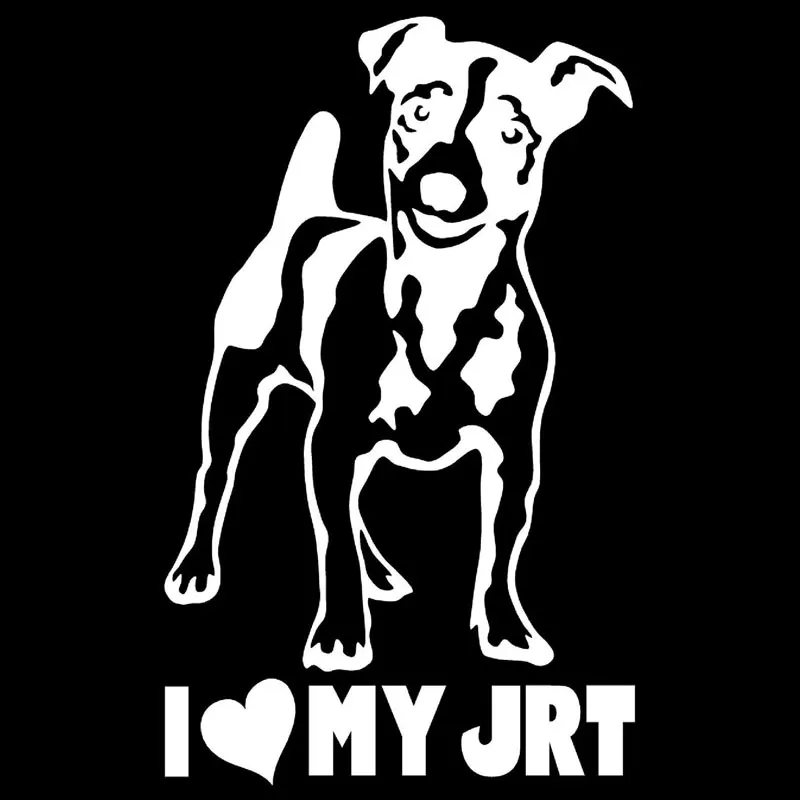 15-5-CM-9-5-CM-JACK-RUSSELL-TERRIER-Vinyl-Decal-Adesivo-C-o-Filhote-de