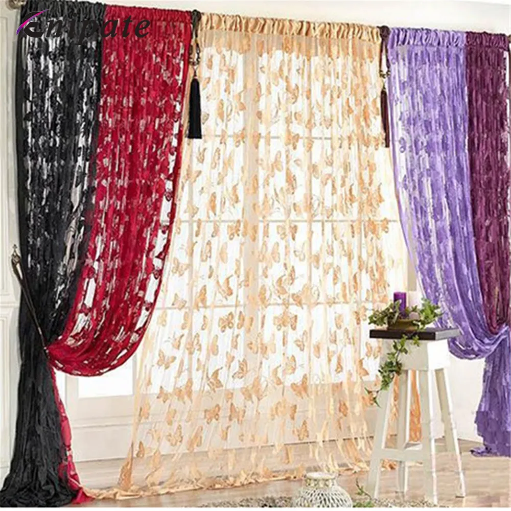 Enipate Embroidered Butterfly Curtain Sheer Drape Tulle Living Room Bedroom Kitchen Window Curtain Room Valance Voile Curtains
Enipate Embroidered Butterfly Curtain Sheer Drape Tulle Living Room Bedroom Kitchen Window Curtain Room Valance Voile Curtains