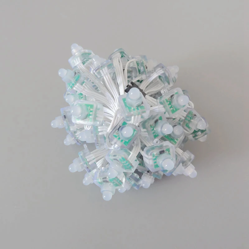 WS2811 12v LED String Square RGB LED Pixel Module 12mm Full color Modules Waterproof led light for signage White Wire
WS2811 12v LED String Square RGB LED Pixel Module 12mm Full color Modules Waterproof led light for signage White Wire