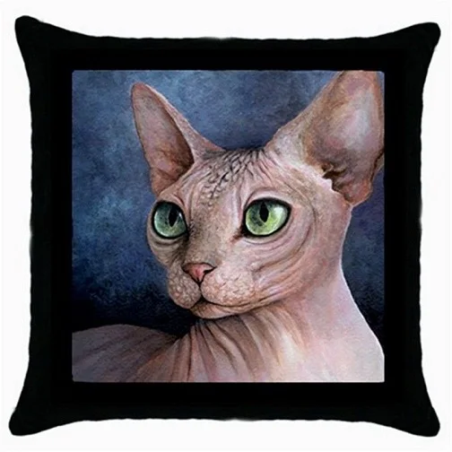 Hot Sphynx Cat Cushion Cover Funny Hairless Sphynx Cat Decorative Throw Pillow Case Kitten Pet Animal Gift Square Two Sides 18"
Hot Sphynx Cat Cushion Cover Funny Hairless Sphynx Cat Decorative Throw Pillow Case Kitten Pet Animal Gift Square Two Sides 18"