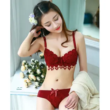 Hot Sale Women Underwear Set Cotton Bra Panty Set Brand Embroidery Tassel Sexy Lingerie Brassiere Sets Push Up bra brief sets
Hot Sale Women Underwear Set Cotton Bra Panty Set Brand Embroidery Tassel Sexy Lingerie Brassiere Sets Push Up bra brief sets