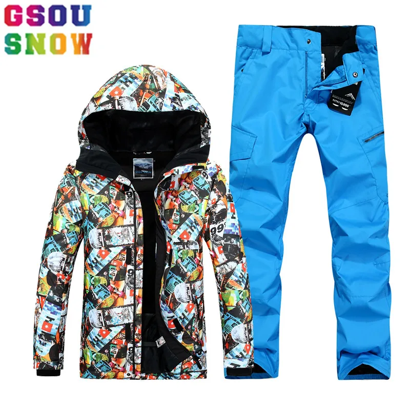 GSOU SNOW Brand Ski Suit Men Ski Jacket Pants Winter Waterproof Mountain Skiing Suit Male Outdoor Snowboard Suit Jacket Pants
GSOU SNOW Brand Ski Suit Men Ski Jacket Pants Winter Waterproof Mountain Skiing Suit Male Outdoor Snowboard Suit Jacket Pants