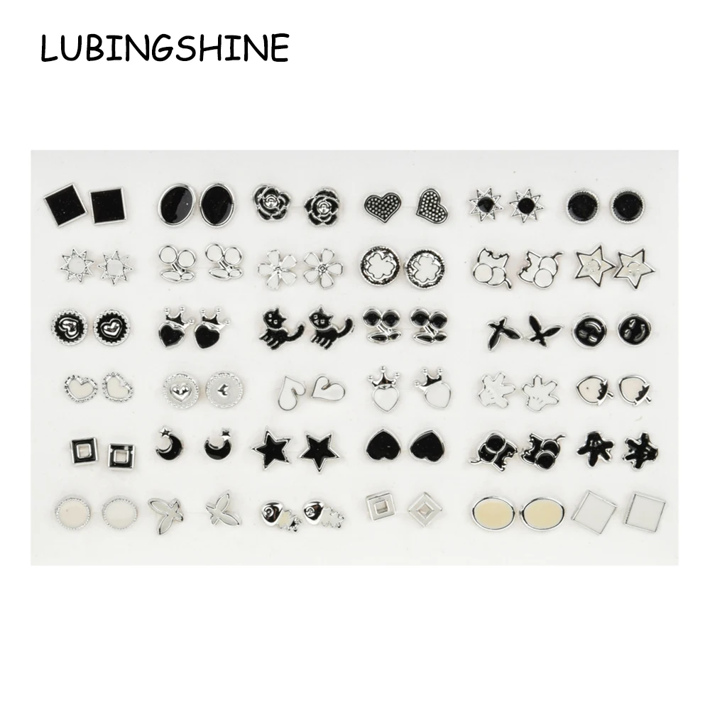 36 Pair/lot Women Animal Flower Small Stud Earrings Sets Girl Child Baby Enamel Mini Earring Party Jewelry Friend Birthday Gift
36 Pair/lot Women Animal Flower Small Stud Earrings Sets Girl Child Baby Enamel Mini Earring Party Jewelry Friend Birthday Gift