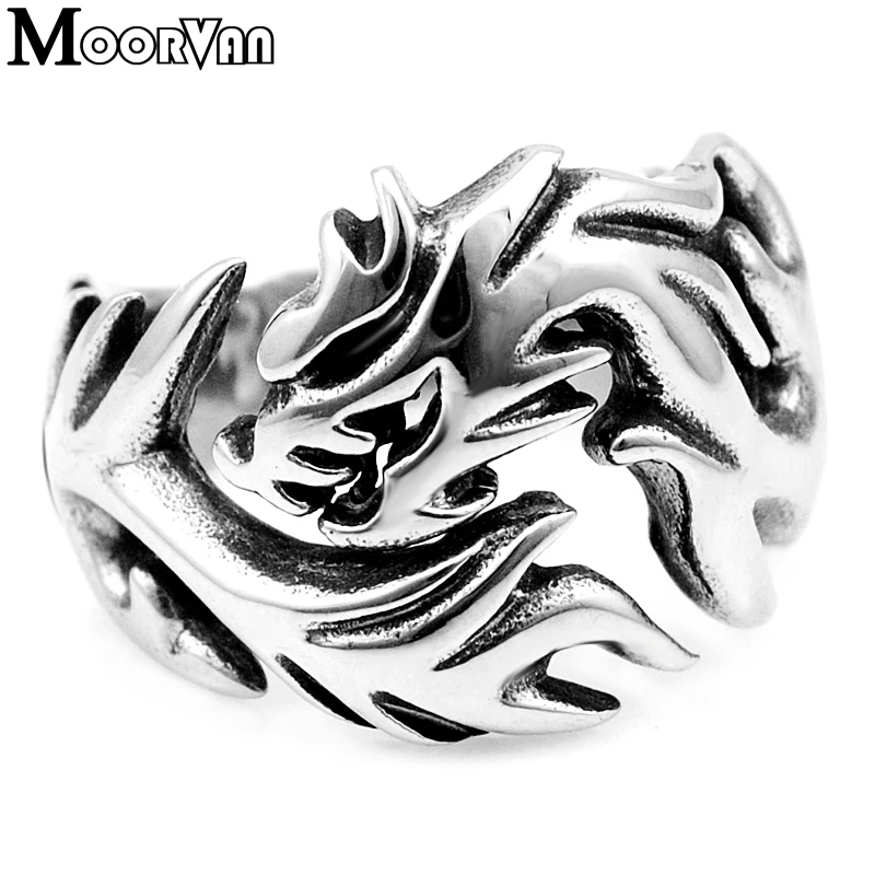 Moorvan Punk Cool Men's Blaze Wolf Ring jewelry for gift Stainless Steel Accessory FREE SHIPPING VR300
Moorvan Punk Cool Men's Blaze Wolf Ring jewelry for gift Stainless Steel Accessory FREE SHIPPING VR300