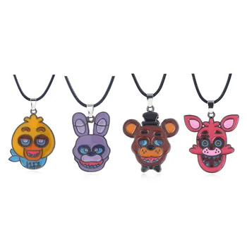 Game Five Nights at Freddy's Necklaces Enamel Animal Figure Pendants Freddy Bonnie Foxy Chica For Women Kids Choker Jewelry Gift
Game Five Nights at Freddy's Necklaces Enamel Animal Figure Pendants Freddy Bonnie Foxy Chica For Women Kids Choker Jewelry Gift