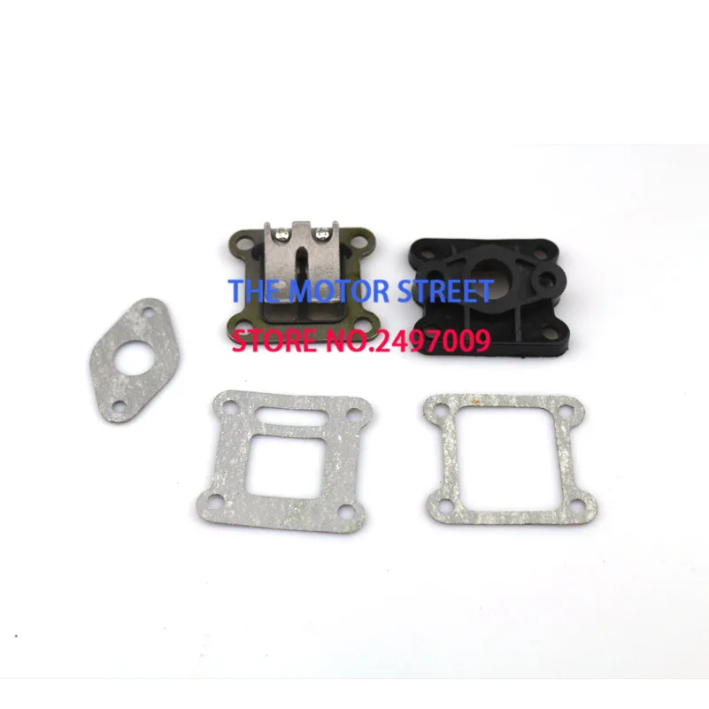 Reed Valve + Inlet Intake Manifold + Gaskets for 47cc 49cc Mini Moto Dirt Pocket Bike ATV Quad Minimoto Go Kart Scooter
Reed Valve + Inlet Intake Manifold + Gaskets for 47cc 49cc Mini Moto Dirt Pocket Bike ATV Quad Minimoto Go Kart Scooter