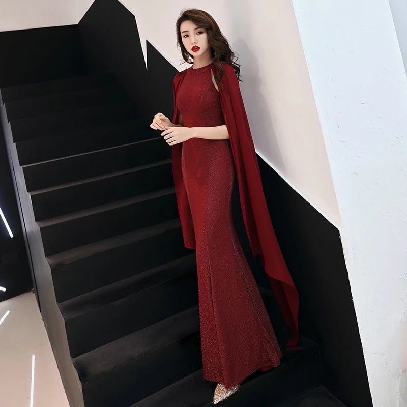 Sexy Black Mermaid Evening Dresses 2019 O-Neck Elastic Satin Women Formal Party Prom Dresses Long Evening Gowns aftenkjole
Sexy Black Mermaid Evening Dresses 2019 O-Neck Elastic Satin Women Formal Party Prom Dresses Long Evening Gowns aftenkjole