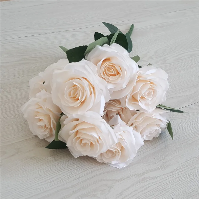 10 heads artificial roses bouquet 44cm wedding decoration flowers rose home decoration accessories fake flower bouquet
10 heads artificial roses bouquet 44cm wedding decoration flowers rose home decoration accessories fake flower bouquet