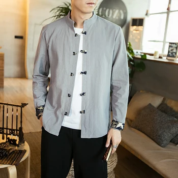 2020 chinese style men solid casual streetwear man cotton linen hanfu top men clothes chinese style linen top
2020 chinese style men solid casual streetwear man cotton linen hanfu top men clothes chinese style linen top