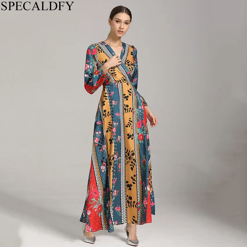 Spring Bohemian Dress Women V-Neck Long Sleeve Long Beach Dress Print Retro Vintage Holiday Beach Dresses Vestidos Robe Femme
Spring Bohemian Dress Women V-Neck Long Sleeve Long Beach Dress Print Retro Vintage Holiday Beach Dresses Vestidos Robe Femme
