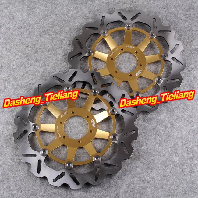 Front Brake Disc Rotors For Honda CBR 1100XX 1999-2004 X ELEVEN 1100 2000-2003 CB 1284 2001-2002 Gold, Motorcycle Spare Parts 
Front Brake Disc Rotors For Honda CBR 1100XX 1999-2004 X ELEVEN 1100 2000-2003 CB 1284 2001-2002 Gold, Motorcycle Spare Parts