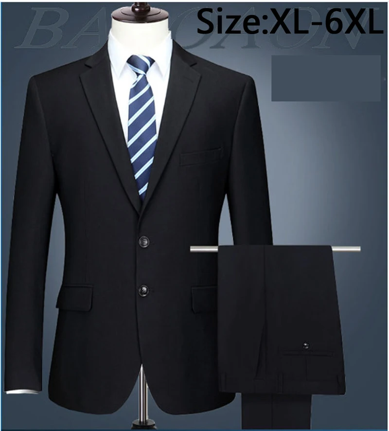 Mens black colour suit set high quality blazer very big dress suit wedding for man plus sizeXL 2XL 3XL 4XL 5XL 6XL 7XL 8XL 9XL
Mens black colour suit set high quality blazer very big dress suit wedding for man plus sizeXL 2XL 3XL 4XL 5XL 6XL 7XL 8XL 9XL