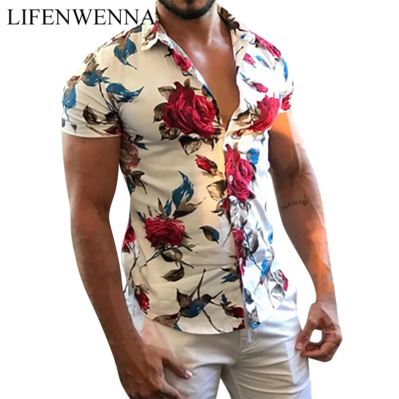 New Summer Fashion Mens Shirt Slim Fit Short Sleeve Floral Shirt Mens Clothing Trend Mens Casual Flower Shirts Size M-7XL
New Summer Fashion Mens Shirt Slim Fit Short Sleeve Floral Shirt Mens Clothing Trend Mens Casual Flower Shirts Size M-7XL