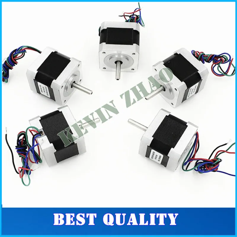 CE certification 5pcs 4-lead Nema17 Stepper Motor 42 motor Nema 17 motor 42BYGH 1.7A (17HS4401) 3D printer motor and CNC XYZ
CE certification 5pcs 4-lead Nema17 Stepper Motor 42 motor Nema 17 motor 42BYGH 1.7A (17HS4401) 3D printer motor and CNC XYZ