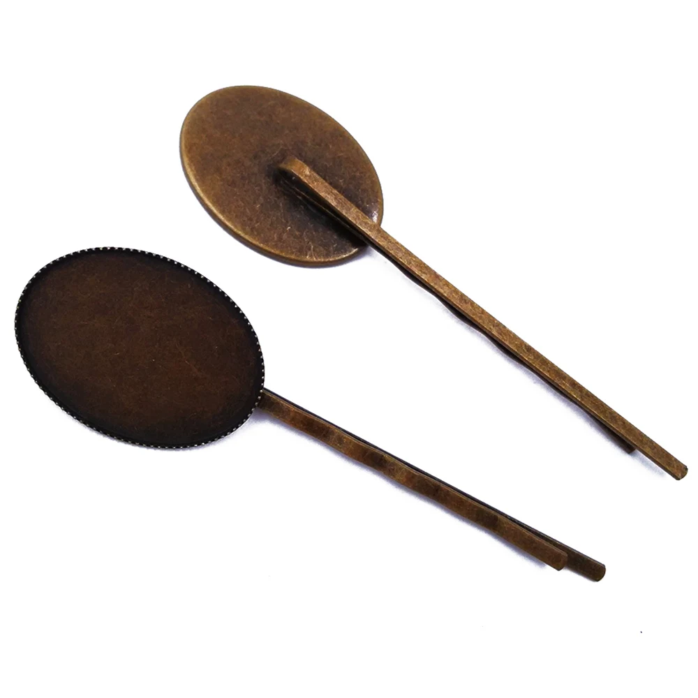Antique Bronze 120piece Hair Pins with 18x25mm Oval Bezel Blank Hairpins Base Jewelry Findings Hair accessories Wholesale HPF20
Antique Bronze 120piece Hair Pins with 18x25mm Oval Bezel Blank Hairpins Base Jewelry Findings Hair accessories Wholesale HPF20