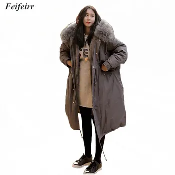 2018 Winter Jacket women Thick Warm Hooded Fur Collar High quality Down Cotton Parkas Overcoat long Elegant Plus Size Clothing
2018 Winter Jacket women Thick Warm Hooded Fur Collar High quality Down Cotton Parkas Overcoat long Elegant Plus Size Clothing