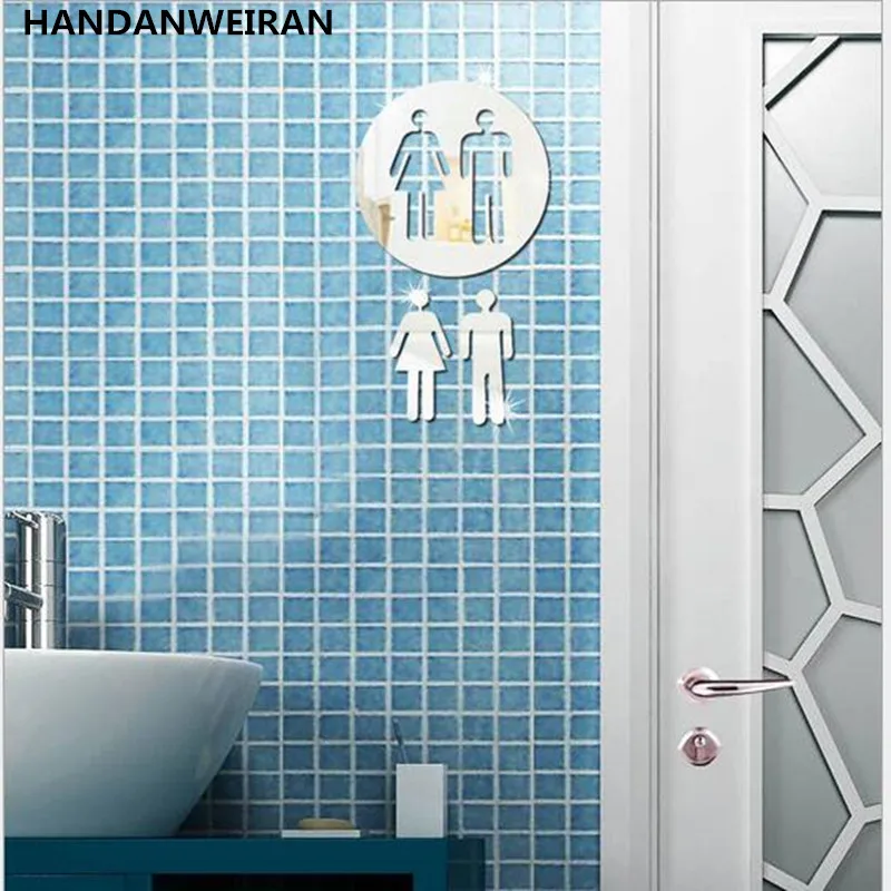 3Pcs=1Set 3D DIY Acrylic Mirror Wall Stickers For Toilet Bathroom Door sticker Bar Stools Men & Women Logo Mirror Decorative
3Pcs=1Set 3D DIY Acrylic Mirror Wall Stickers For Toilet Bathroom Door sticker Bar Stools Men & Women Logo Mirror Decorative