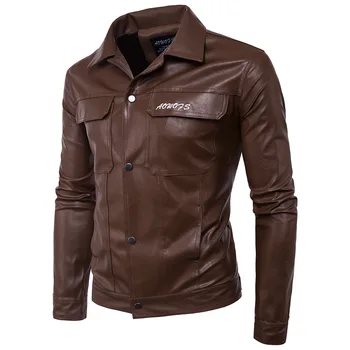 New Fashion PU Leather Jackets Men Outerwear Stand Collar top Coat Casual Slim Coats Dropshipping Zipper Man Motorcycle Jackets
New Fashion PU Leather Jackets Men Outerwear Stand Collar top Coat Casual Slim Coats Dropshipping Zipper Man Motorcycle Jackets