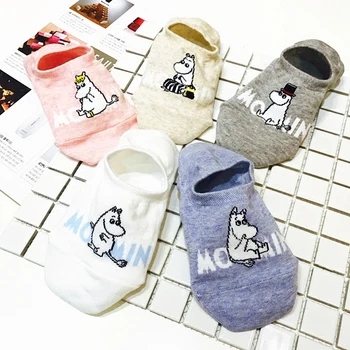 Genuine Moomin Series Lady's Shallow Cotton Stealth Boat Socks Silicone Anti Skip Skinny Cotton Footsies 1pair New Arrival 2018
Genuine Moomin Series Lady's Shallow Cotton Stealth Boat Socks Silicone Anti Skip Skinny Cotton Footsies 1pair New Arrival 2018