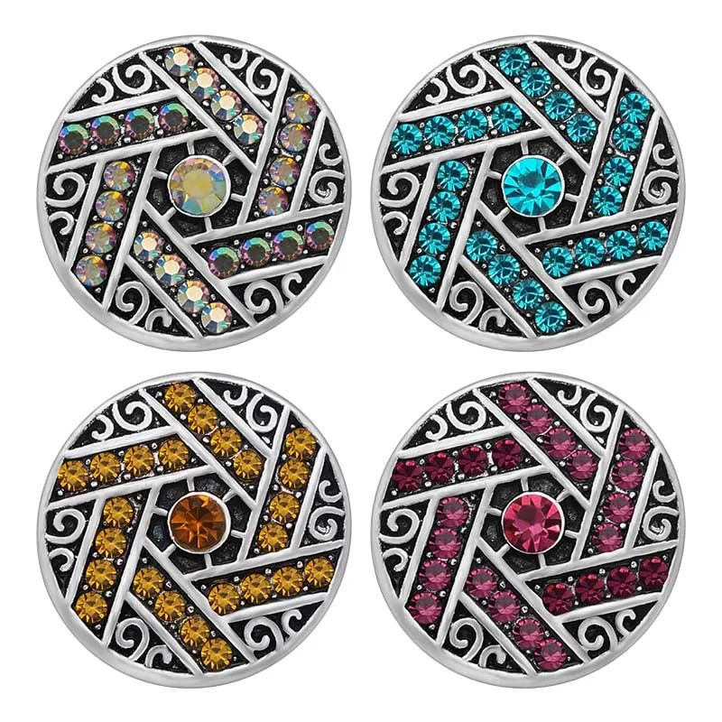 New Fashion Round pattern colorful rhinestone 18MM snap buttons fit DIY 18MM snap bracelet snap jewelry wholesale KZ1211
New Fashion Round pattern colorful rhinestone 18MM snap buttons fit DIY 18MM snap bracelet snap jewelry wholesale KZ1211