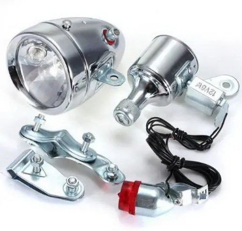 Bicycle Friction Generator Dynamo Headlight Front Tail Light 12V 6W For BMX Bike
Bicycle Friction Generator Dynamo Headlight Front Tail Light 12V 6W For BMX Bike