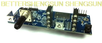 MiniDSP VOL-FP DSP controls interface board with volume operation. 
MiniDSP VOL-FP DSP controls interface board with volume operation.