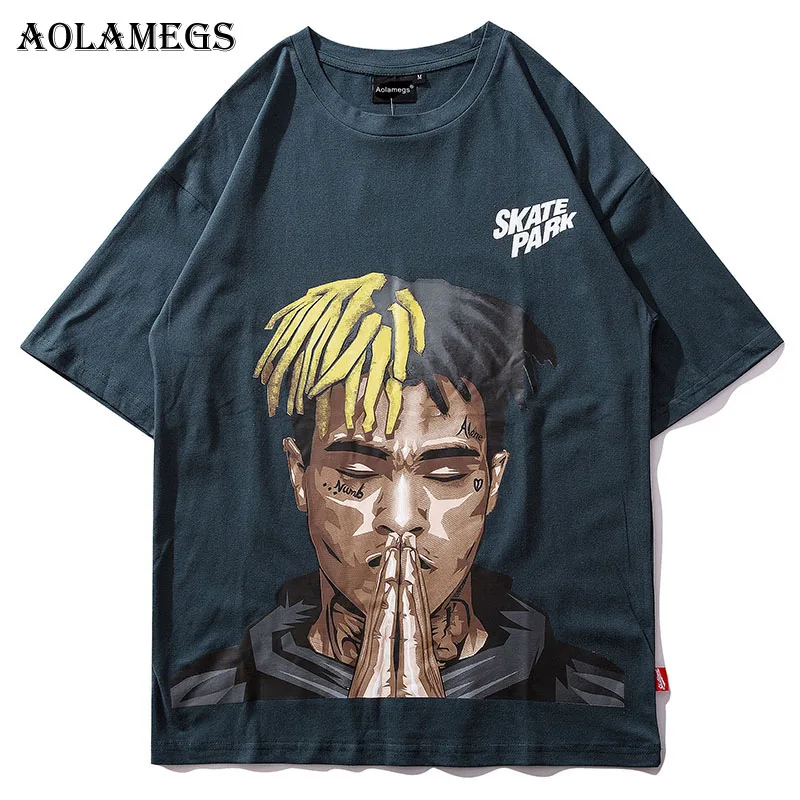 Aolamegs T Shirt Men Hip Hop Character Printed Men's Tee Shirts Short Sleeve T Shirt Fashion High Street Tees Summer Streetwear
Aolamegs T Shirt Men Hip Hop Character Printed Men's Tee Shirts Short Sleeve T Shirt Fashion High Street Tees Summer Streetwear